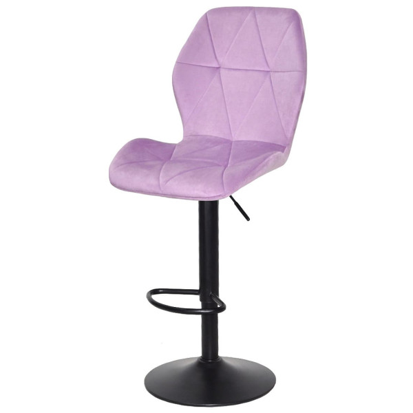 Барний стілець Onder Mebli REMI BAR BK-BASE Ліловий UC-917 Оксамит-1
