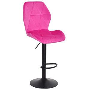 Барний стілець Onder Mebli REMI BAR BK-BASE Малина UC-914 Оксамит