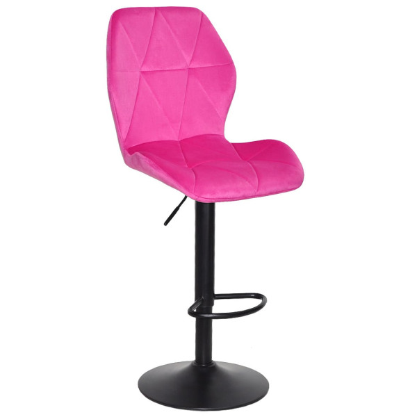 Барний стілець Onder Mebli REMI BAR BK-BASE Малина UC-914 Оксамит-0