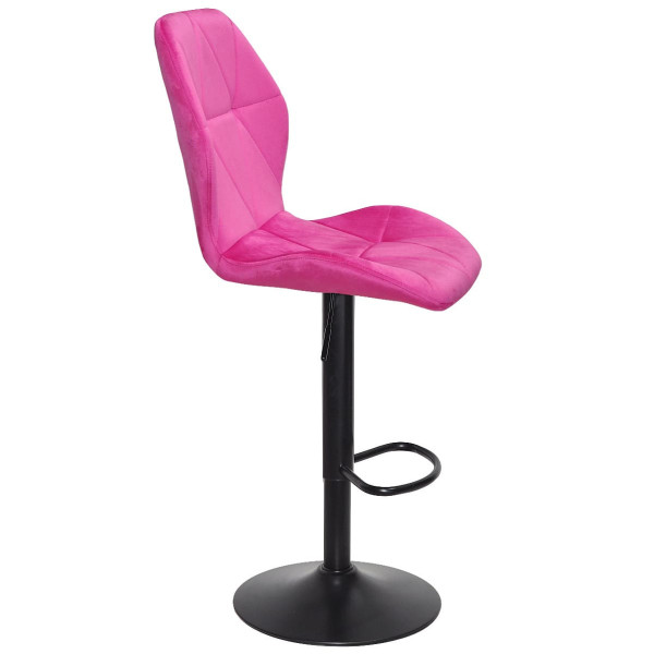 Барний стілець Onder Mebli REMI BAR BK-BASE Малина UC-914 Оксамит-1