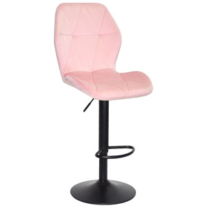 Барный стул Onder Mebli REMI BAR BK-BASE Розовый UC-915 Бархат
