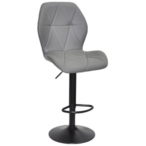 Барний стілець Onder Mebli REMI BAR BK-BASE Сірий 701 Екошкіра