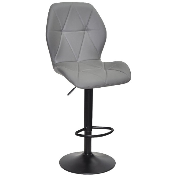 Барний стілець Onder Mebli REMI BAR BK-BASE Сірий 701 Екошкіра-0