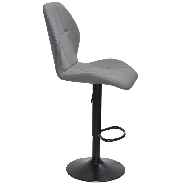 Барний стілець Onder Mebli REMI BAR BK-BASE Сірий 701 Екошкіра-3