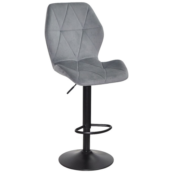 Барный стул Onder Mebli REMI BAR BK-BASE Серый OR-852 Бархат-0