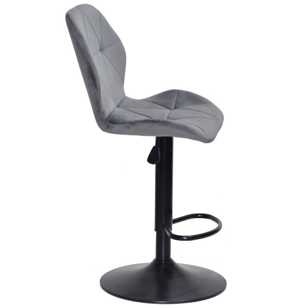 Барный стул Onder Mebli REMI BAR BK-BASE Серый OR-852 Бархат-2