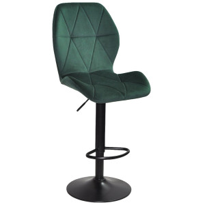 Барний стілець Onder Mebli REMI BAR BK-BASE Зелений OR-853 Оксамит