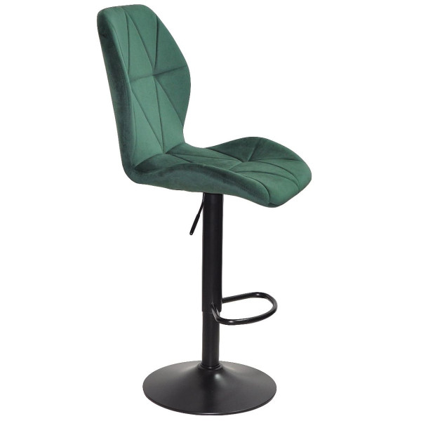 Барний стілець Onder Mebli REMI BAR BK-BASE Зелений OR-853 Оксамит-3