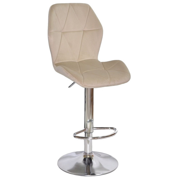 Барний стілець Onder Mebli REMI BAR CH-BASE Бежевий OR-851 Оксамит-0