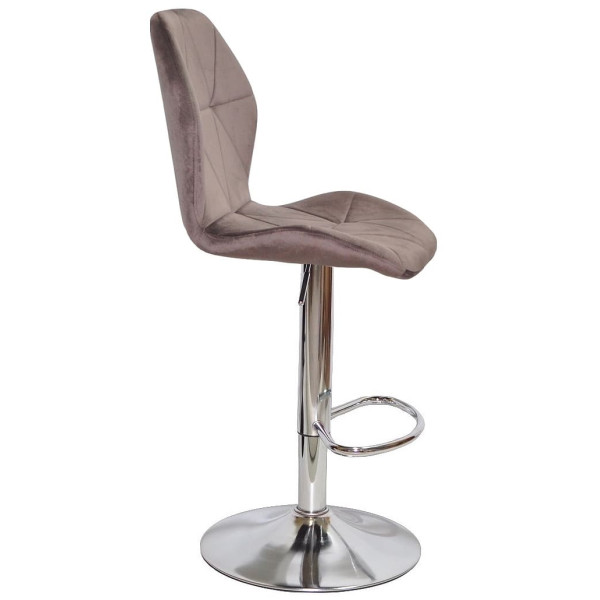 Барный стул Onder Mebli REMI BAR CH-BASE Шоколад UC-908 Бархат-1