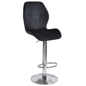 Барний стілець Onder Mebli REMI BAR CH-BASE Чорний OR-854 Оксамит