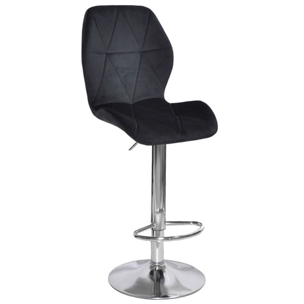 Барний стілець Onder Mebli REMI BAR CH-BASE Чорний OR-854 Оксамит-0
