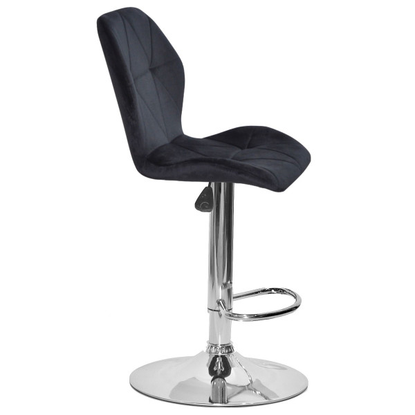 Барний стілець Onder Mebli REMI BAR CH-BASE Чорний OR-854 Оксамит-2