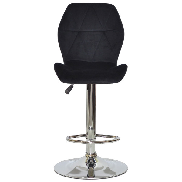 Барний стілець Onder Mebli REMI BAR CH-BASE Чорний OR-854 Оксамит-1