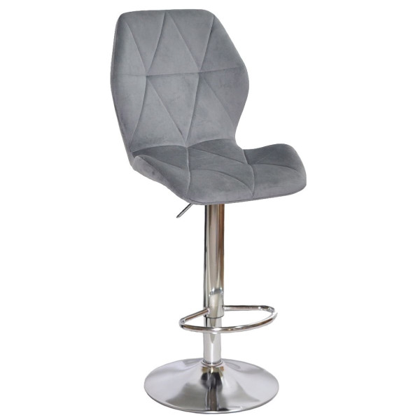 Барный стул Onder Mebli REMI BAR CH-BASE Серый OR-852 Бархат-0