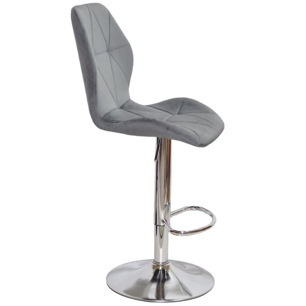 Барный стул Onder Mebli REMI BAR CH-BASE Серый OR-852 Бархат-3