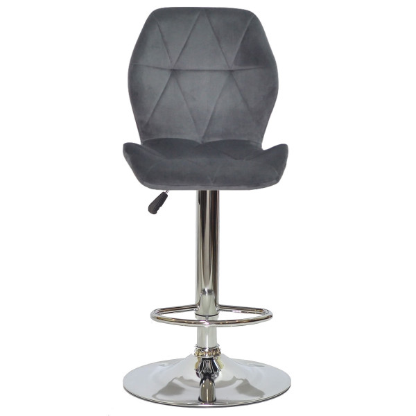 Барный стул Onder Mebli REMI BAR CH-BASE Серый OR-852 Бархат-1