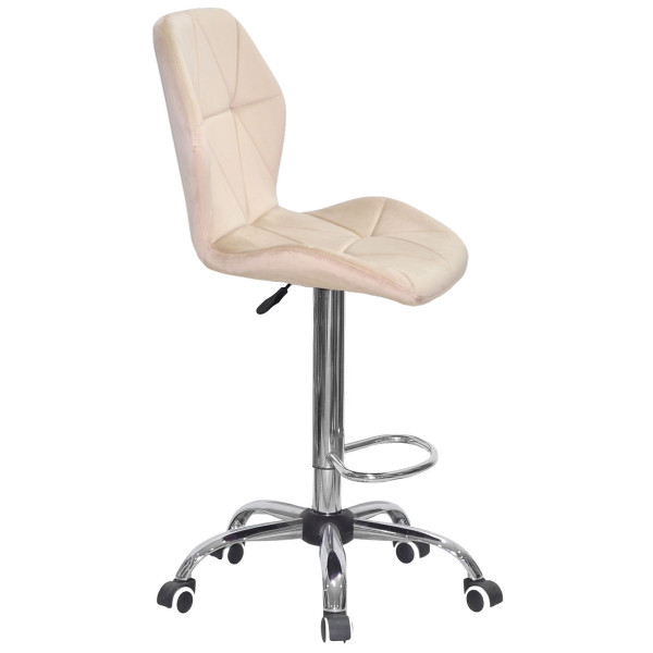 Барний стілець Onder Mebli REMI BAR CH-Office Бежевий OR-851 Оксамит-1