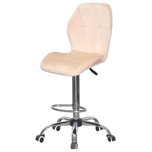 Барний стілець Onder Mebli REMI BAR CH-Office Бежевий UC-902 Оксамит-1