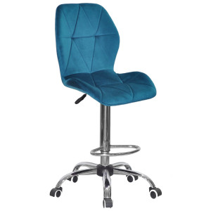 Барный стул Onder Mebli REMI BAR CH-Office Бирюза PH-612 Бархат