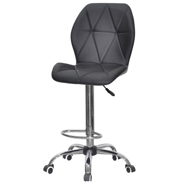 Барный стул Onder Mebli REMI BAR CH-Office Черный Экокожа-1