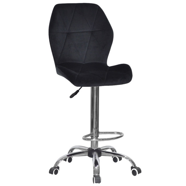 Барний стілець Onder Mebli REMI BAR CH-Office Чорний OR-854 Оксамит-0