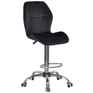 Барний стілець Onder Mebli REMI BAR CH-Office Чорний UC-904 Оксамит