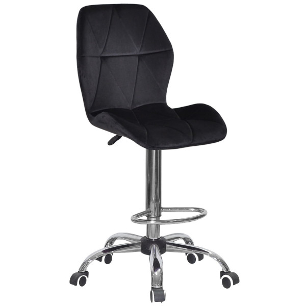 Барний стілець Onder Mebli REMI BAR CH-Office Чорний UC-904 Оксамит-0