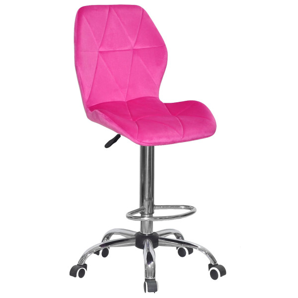 Барний стілець Onder Mebli REMI BAR CH-Office Малина UC-914 Оксамит-0