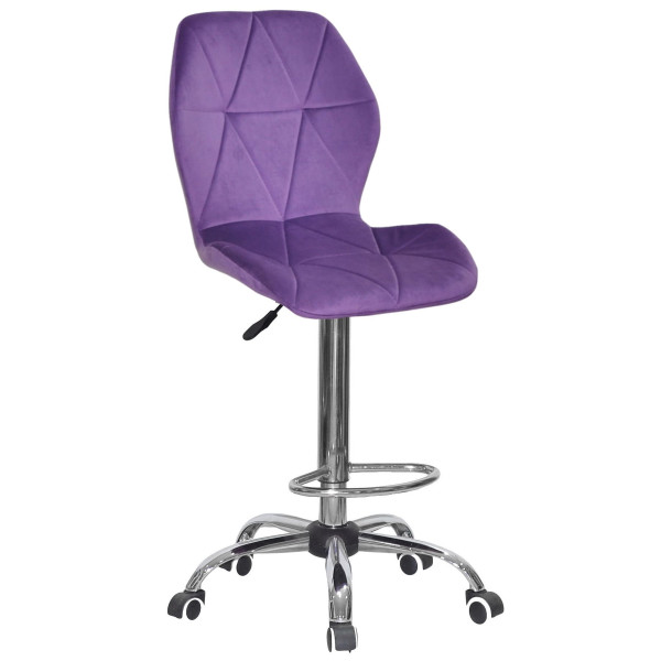 Барний стілець Onder Mebli REMI BAR CH-Office Пурпур OR-857 Оксамит-0