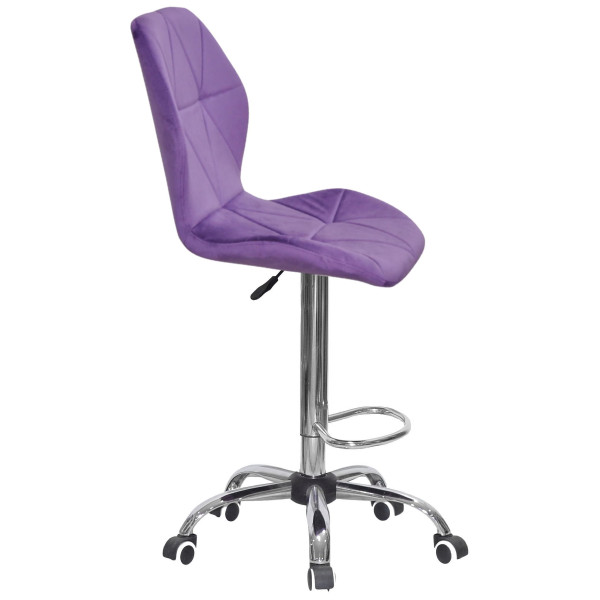 Барний стілець Onder Mebli REMI BAR CH-Office Пурпур OR-857 Оксамит-1