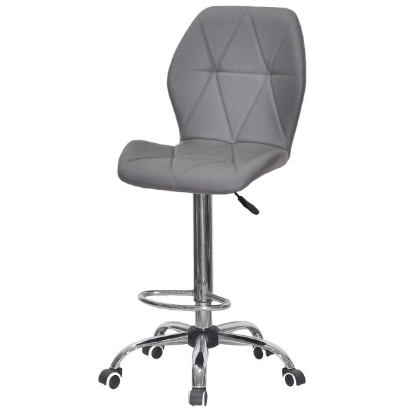 Барний стілець Onder Mebli REMI BAR CH-Office Сірий 701 Екошкіра-1