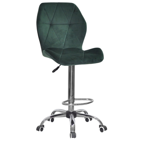 Барний стілець Onder Mebli REMI BAR CH-Office Зелений OR-853 Оксамит-0