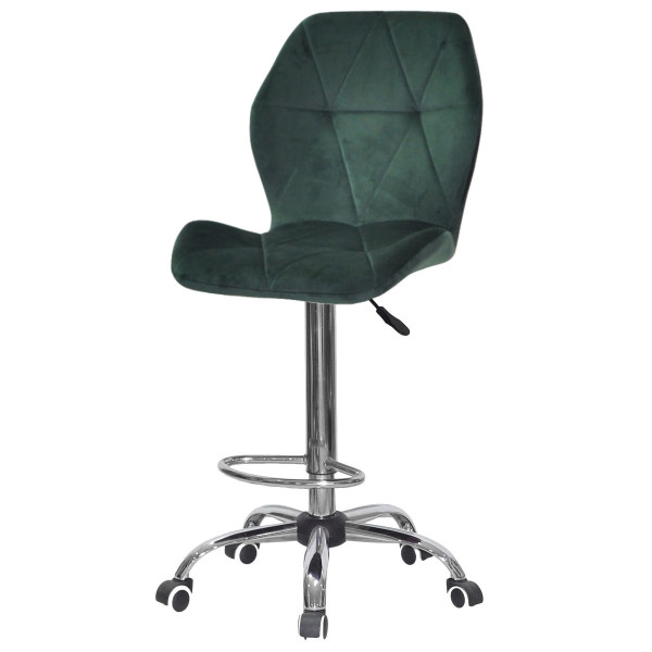 Барний стілець Onder Mebli REMI BAR CH-Office Зелений OR-853 Оксамит-1