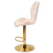 Барний стілець Onder Mebli REMI BAR GD-BASE Бежевий UC-902 Оксамит-3-thumb