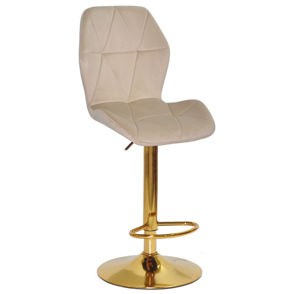 Барный стул Onder Mebli REMI BAR GD-BASE Бежевый OR-851 Бархат-0