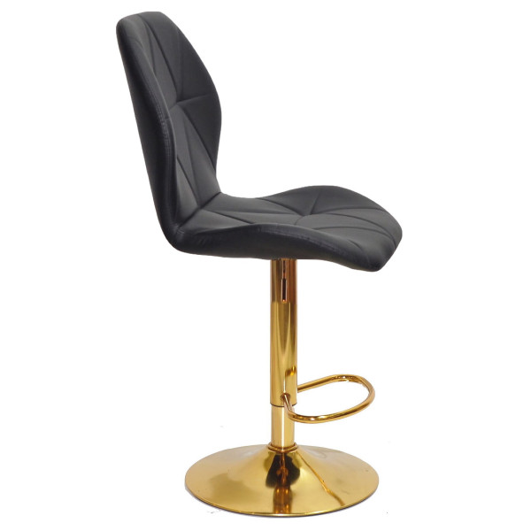 Барний стілець Onder Mebli REMI BAR GD-BASE Чорний Екошкіра-3