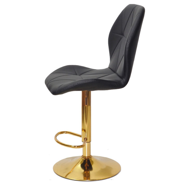 Барний стілець Onder Mebli REMI BAR GD-BASE Чорний Екошкіра-4