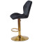 Барний стілець Onder Mebli REMI BAR GD-BASE Чорний OR-854 Оксамит-3-thumb