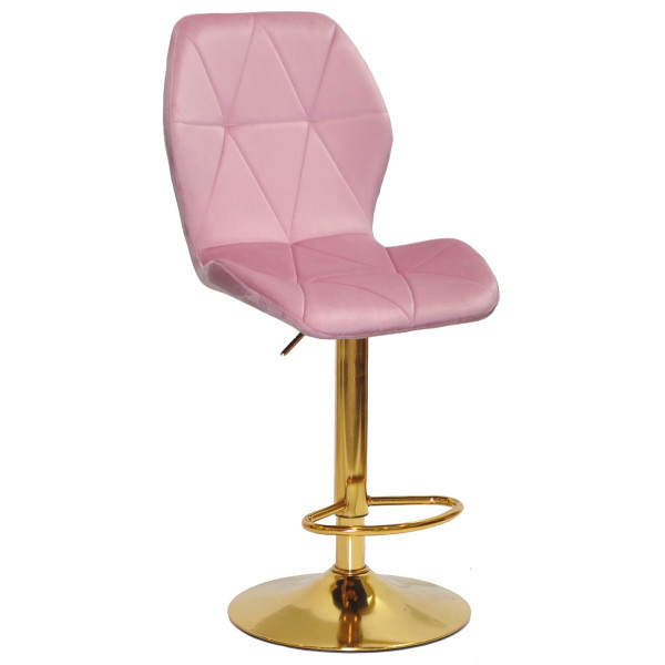 Барний стілець Onder Mebli REMI BAR GD-BASE Фрез UC-906 Оксамит-0