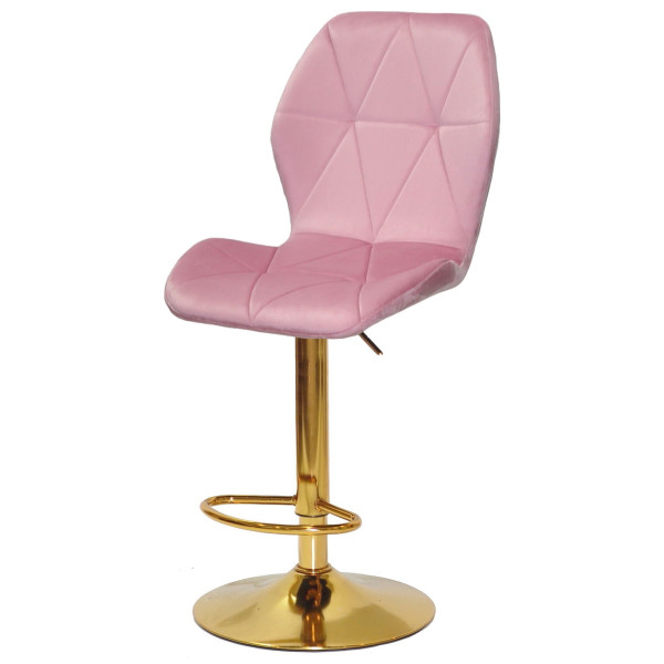 Барний стілець Onder Mebli REMI BAR GD-BASE Фрез UC-906 Оксамит-1