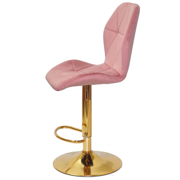 Барний стілець Onder Mebli REMI BAR GD-BASE Фрез PH-603 Оксамит-3