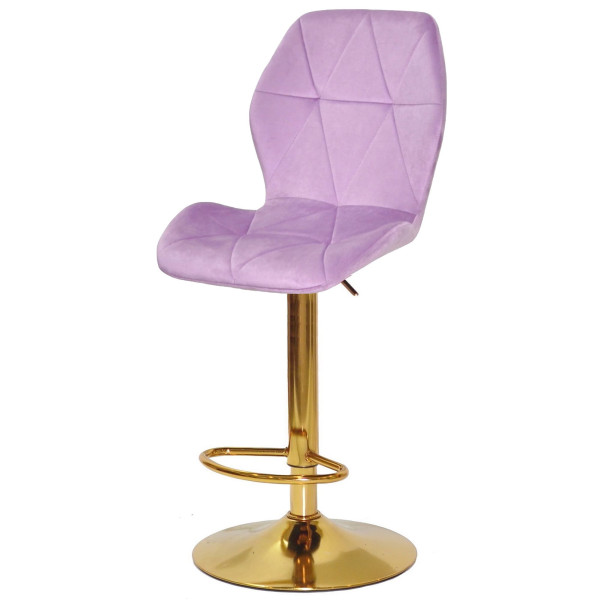Барний стілець Onder Mebli REMI BAR GD-BASE Ліловий UC-917 Оксамит-1