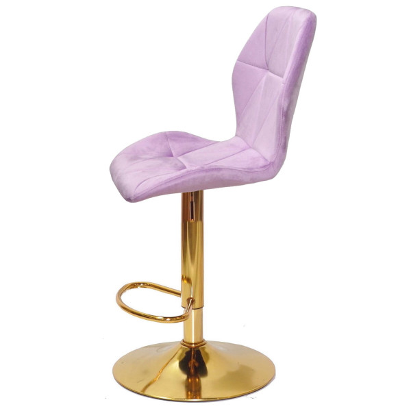 Барний стілець Onder Mebli REMI BAR GD-BASE Ліловий UC-917 Оксамит-3