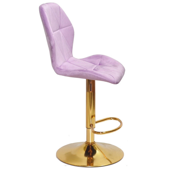 Барний стілець Onder Mebli REMI BAR GD-BASE Ліловий UC-917 Оксамит-2