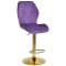 Барний стілець Onder Mebli REMI BAR GD-BASE Пурпуровий OR-857 Оксамит-0-thumb