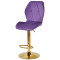 Барний стілець Onder Mebli REMI BAR GD-BASE Пурпуровий OR-857 Оксамит-1-thumb