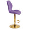 Барний стілець Onder Mebli REMI BAR GD-BASE Пурпуровий OR-857 Оксамит-2-thumb
