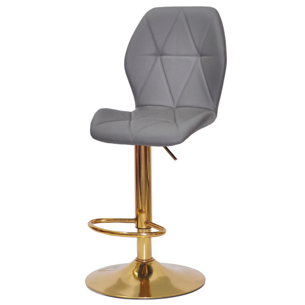 Барний стілець Onder Mebli REMI BAR GD-BASE Сірий 701 Екошкіра-1