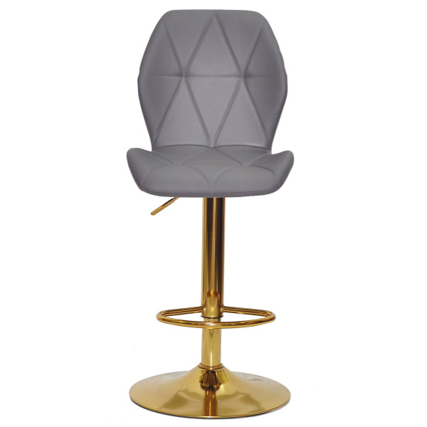 Барний стілець Onder Mebli REMI BAR GD-BASE Сірий 701 Екошкіра-2